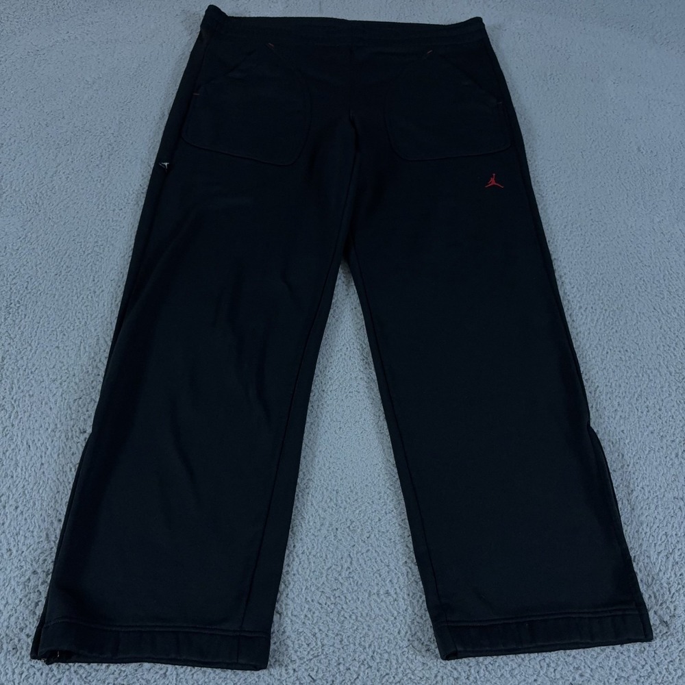 VINTAGE Nike Air Jordan Sweatpants Mens XXL Wide‎ Leg Jumpman Terry Baggy Y2K